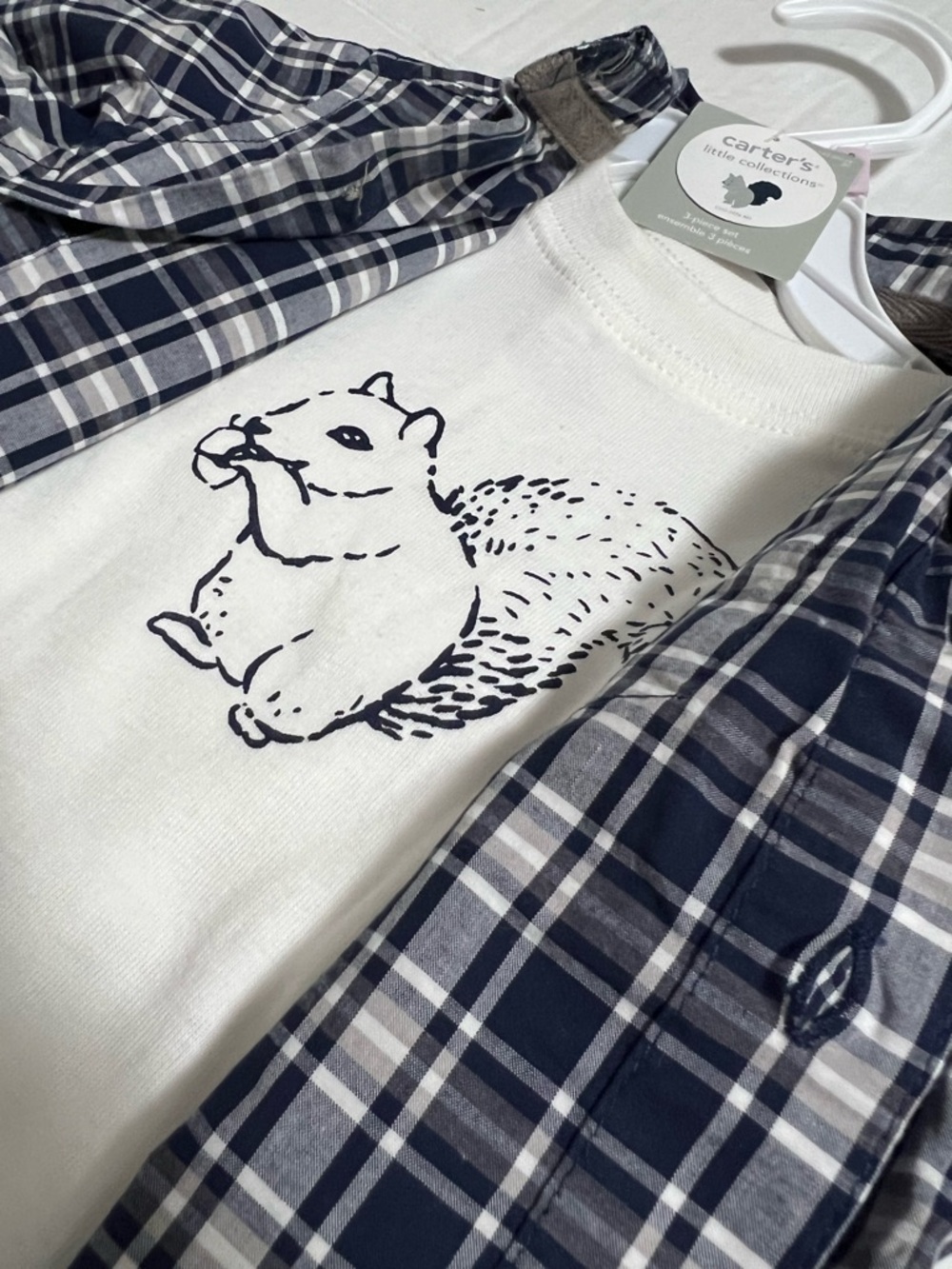 🆕CARTER’S - 9M - NWT - 4+PC INFANT BOYS SQUIRREL KNIT CLOTHING & ACCESSORIES LOT - Picture 9 of 16